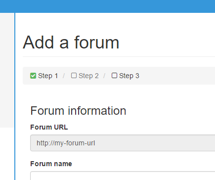 add a forum